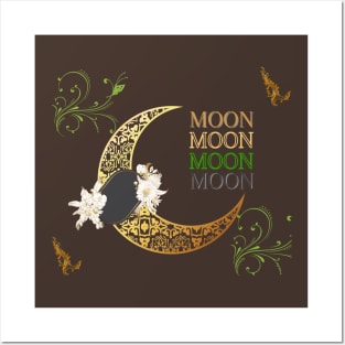 moon t shirt Posters and Art